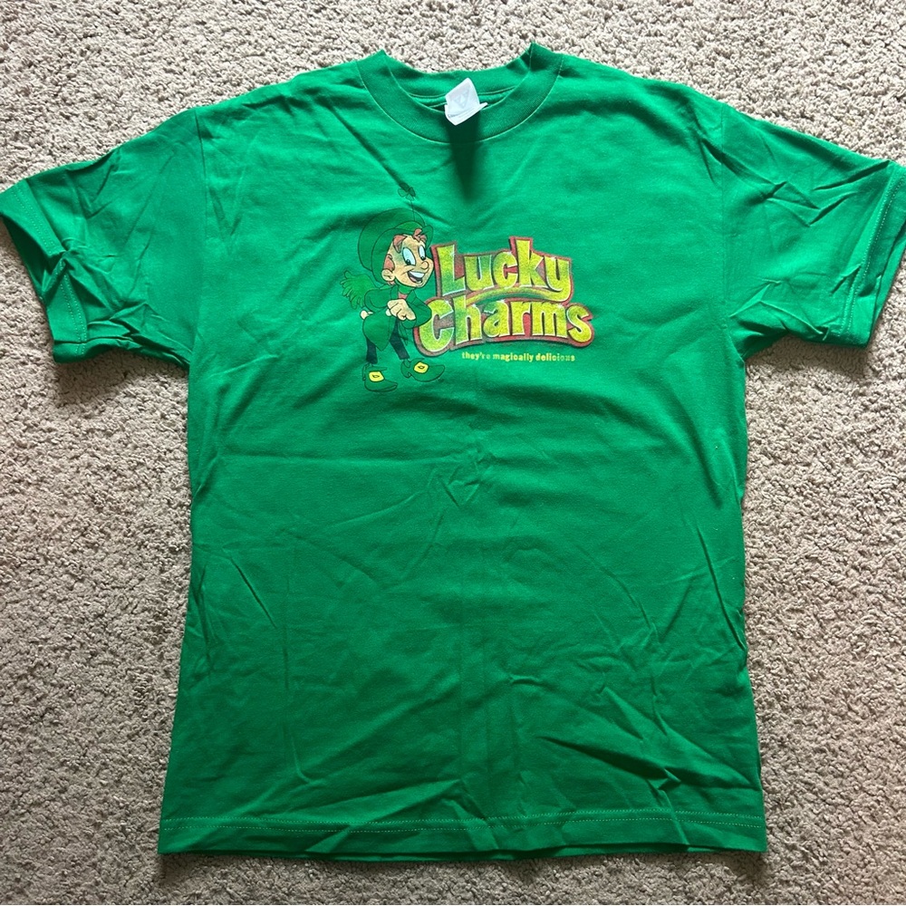 Lucky Charms Green Tshirt Unisex Medium